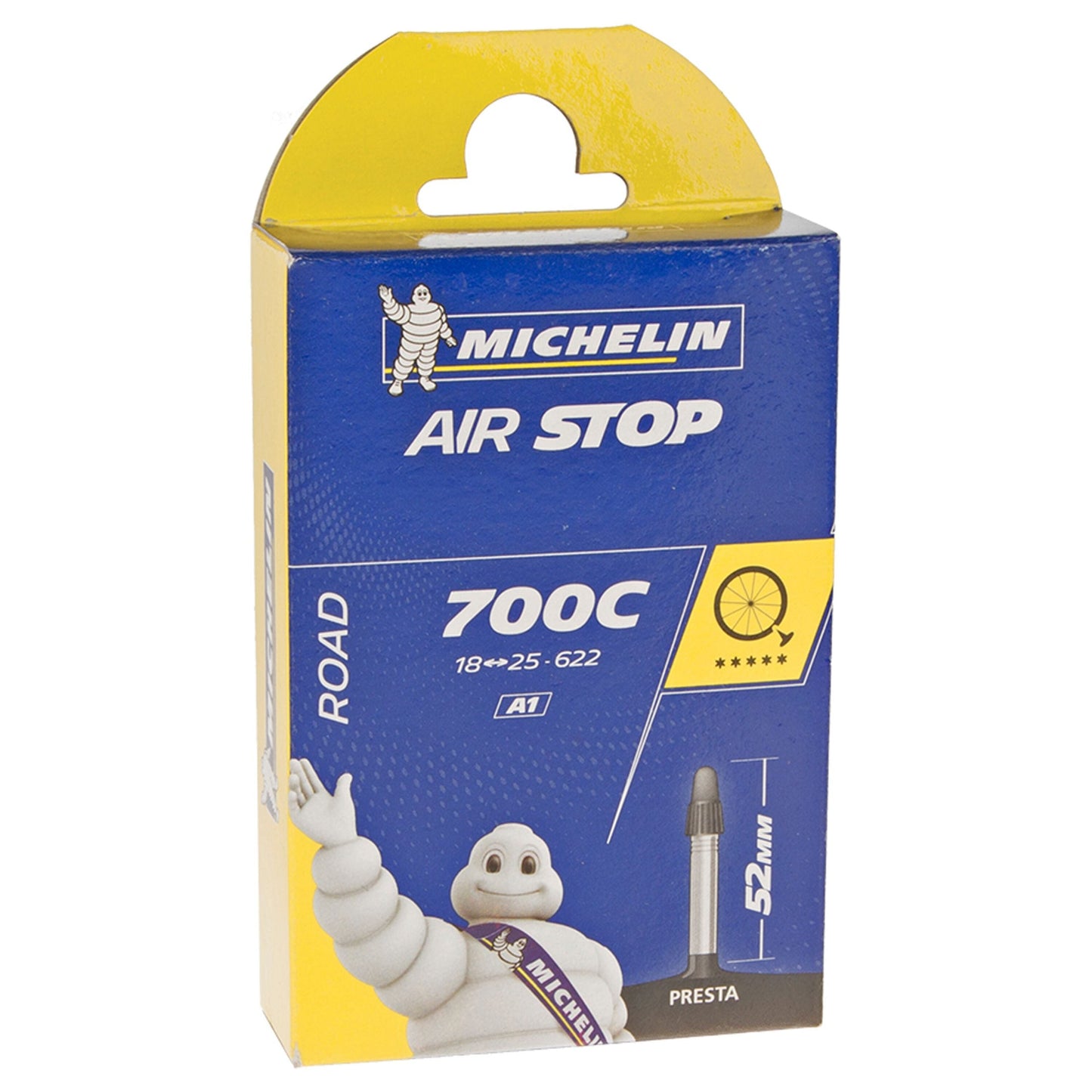 Michelin Air Stop A1 700x18/25 Válvula Presta 52mm