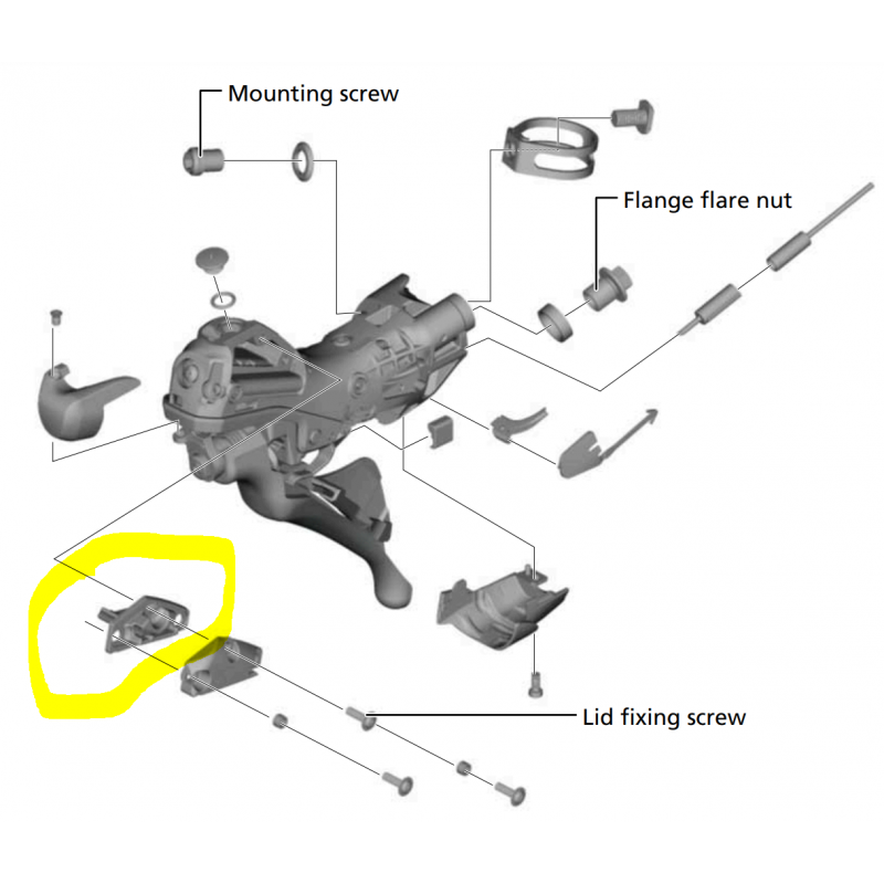 Diaframma Per Leva Sinistra Shimano ST-R9120